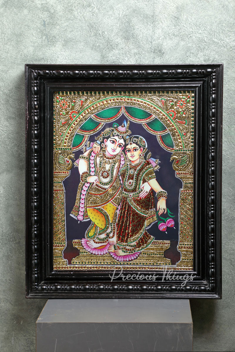 Radha Krishna Tanjore Painting