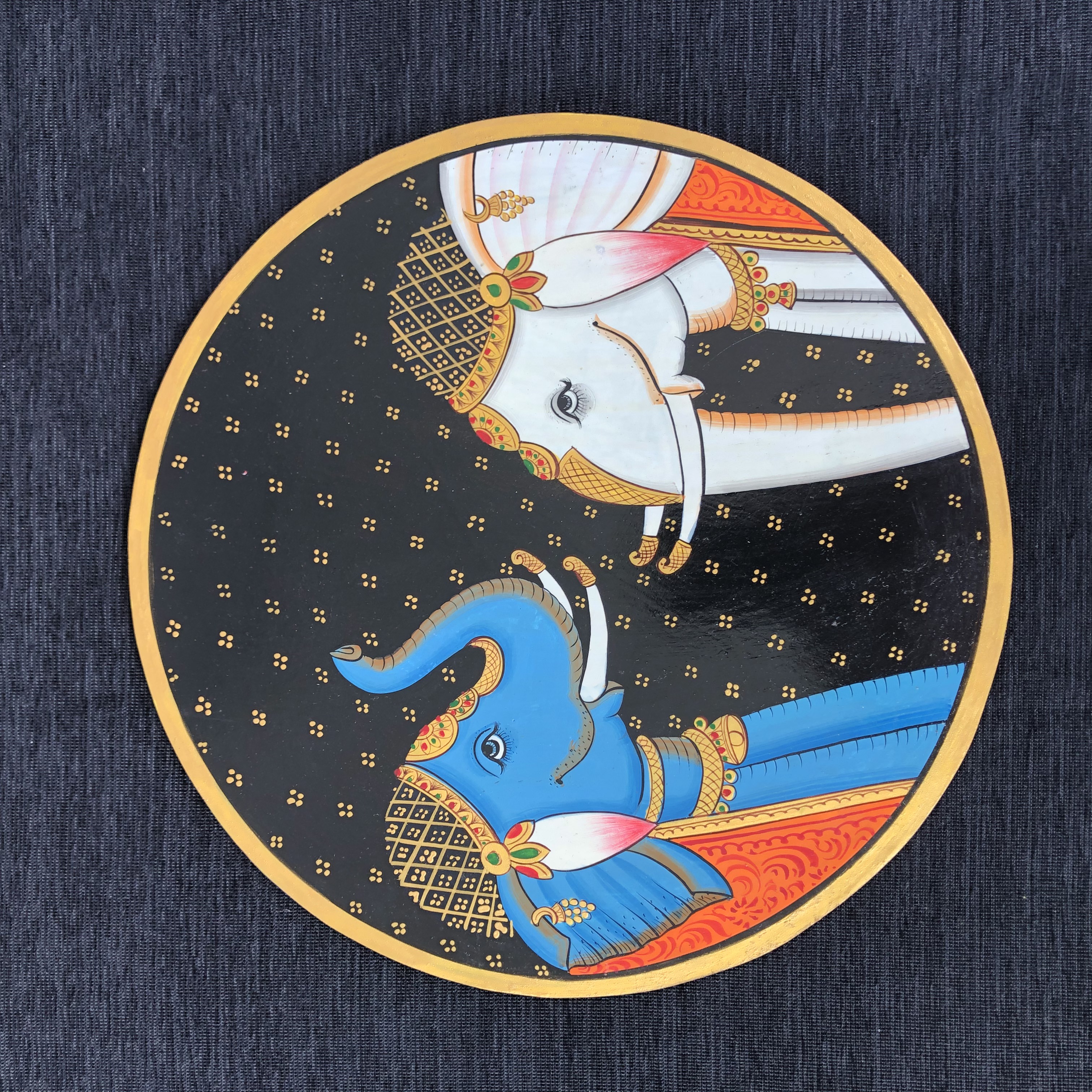 Hand-painting Pichwai art Wall Plate