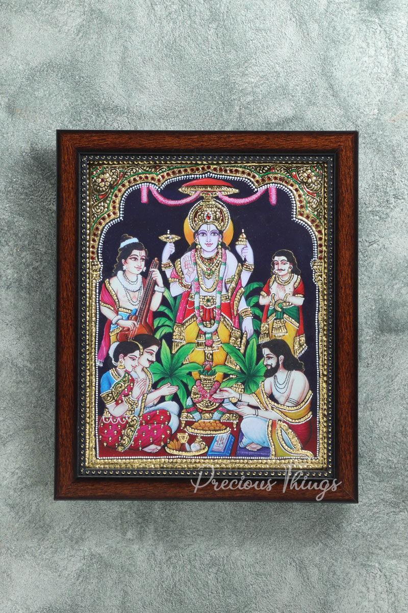 Sathyanarayana Tanjore Painting