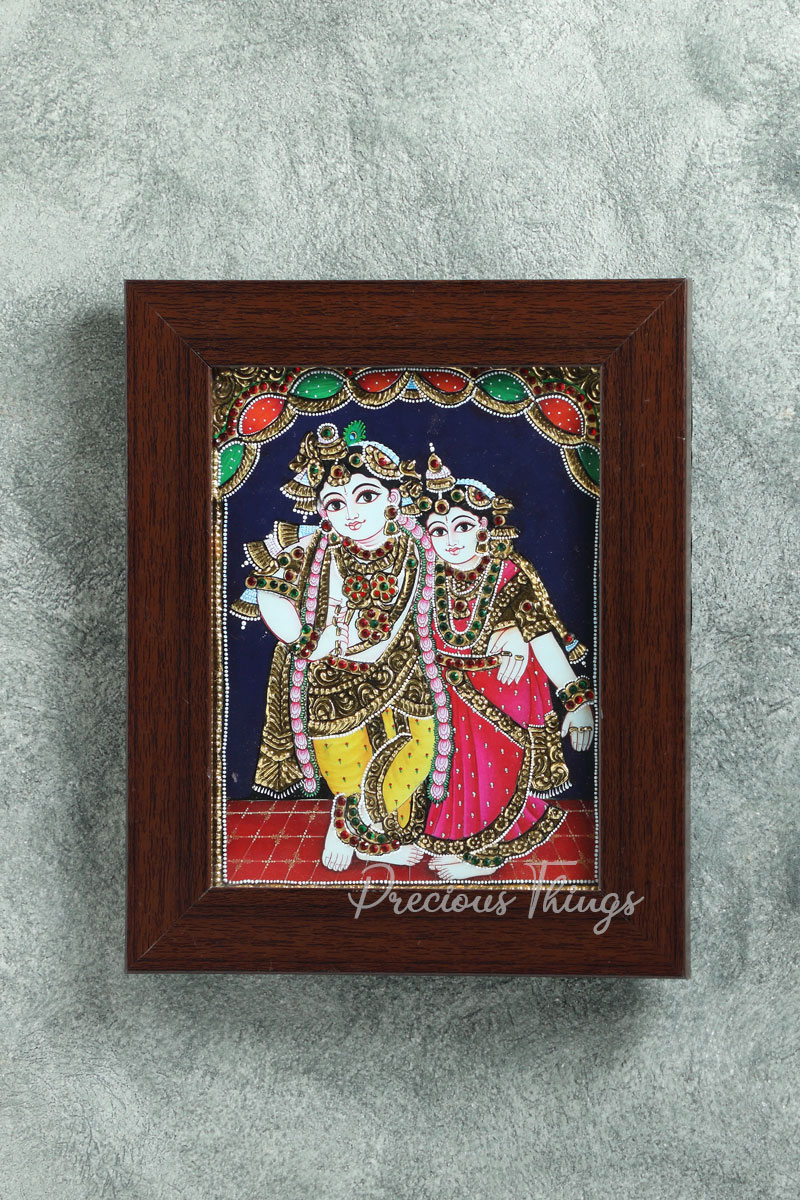 Radha Krishna Tanjore Painting
