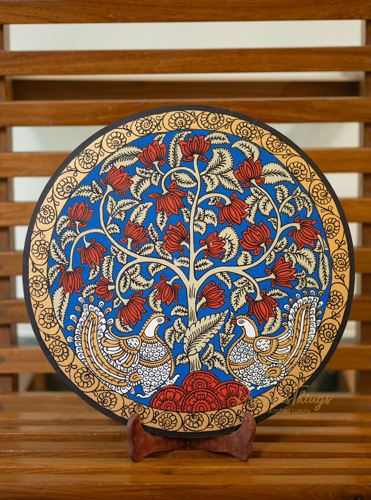 Hand Painted Wooden Kalamkari