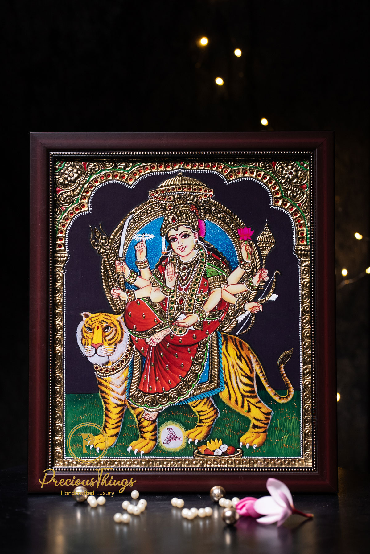 Durga Devi Tanjore Painting