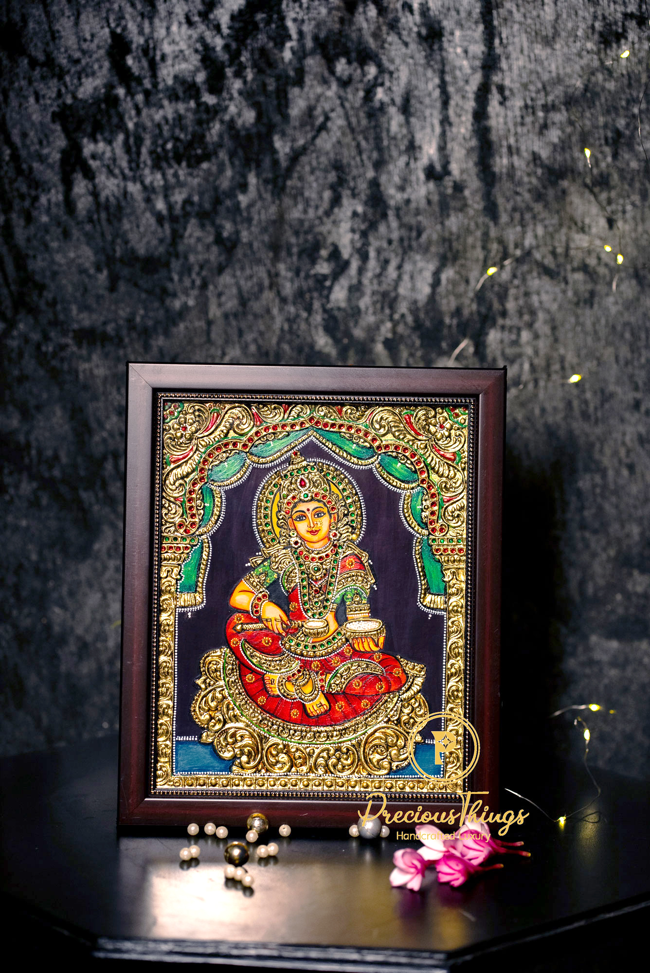 Goddess Annapurna Devi Tanjore Painting