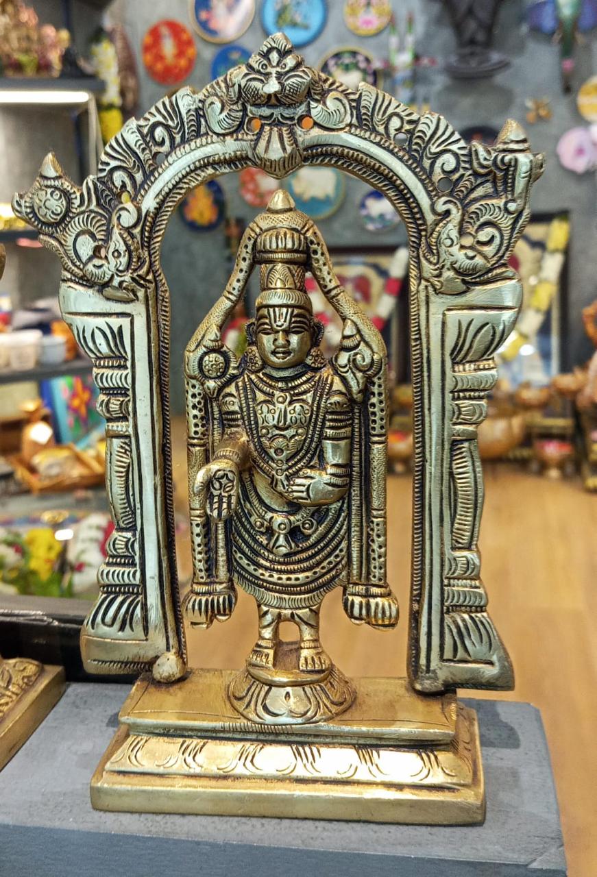 Lord Vishnu Brass -8 Inches
