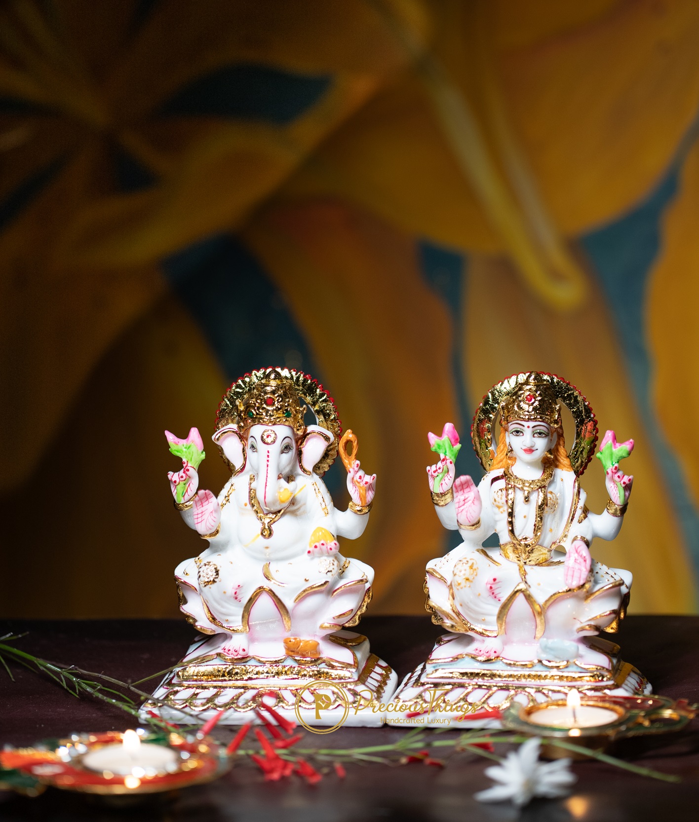 Laxmi Ganesha Idol Made Of Resin