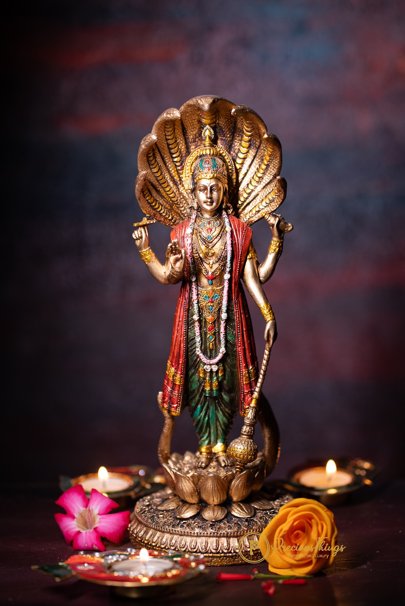 Vishnu Idol Made Of Resin