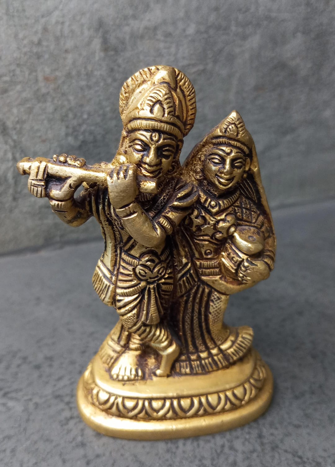 Radha Krishna Brass -3.5 inches