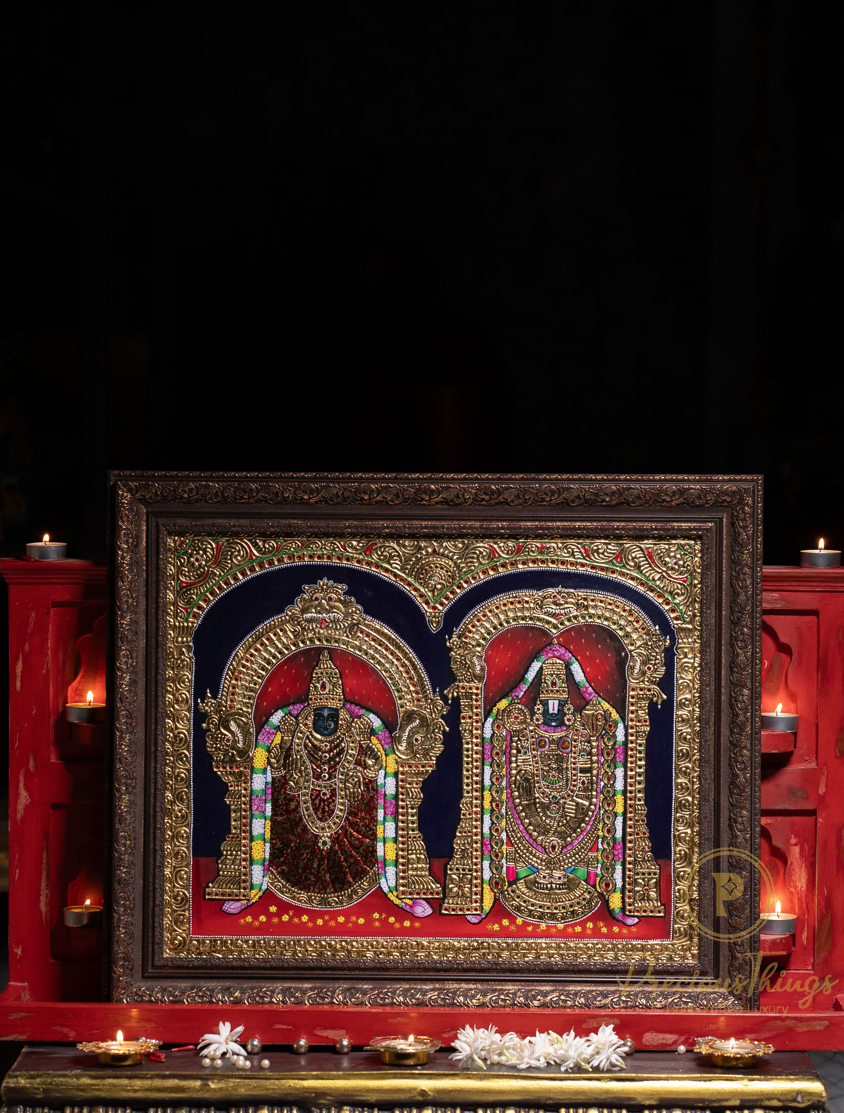 Padmavathi Balaji Tanjore Painting