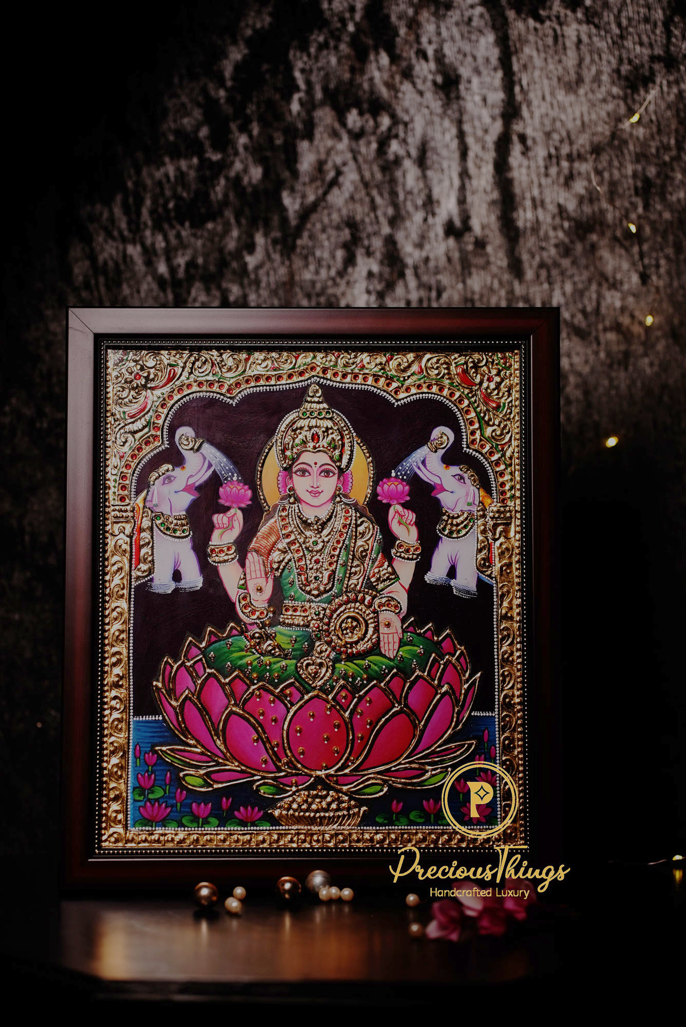 Goddess Laxmi Tanjore Painting